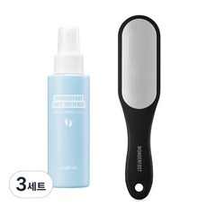 바디바 원더풋 발각질제거 소프너 + 풋파일 세트, 3세트