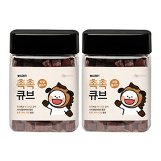 뽀시래기 촉촉큐브 강아지 간식 180g, 말고기, 2개