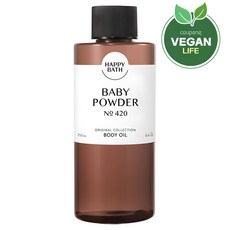 해피바스 오리지널 컬렉션 바디오일 베이비파우더, 250ml, 1개 1개, 250ml