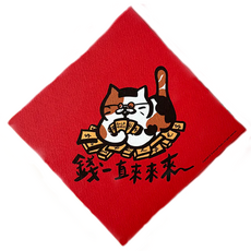 郭公館工作室 春聯 錢一直來 Set, 220p美術紙 環保UV印刷 對環境友善, 尺寸約145 x 145 mm, 1張