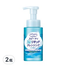 KOSE 高絲 softymo 絲芙蒂 泡沫瞬淨卸粧液, 100%不含油, 添加美容精華, 200ml, 2瓶