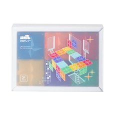 MNTL 建築師磁力片積木套裝，42個積木，3+年齡, 經典色, 1盒