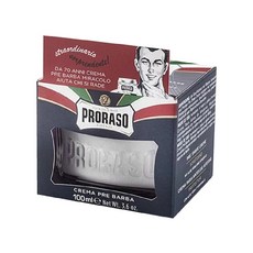 PRORASO 鬍前軟化膏 - 滋潤鬍鬚, 維生素E配方, 100ml, 1罐