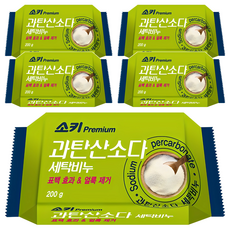 소키 프리미엄 과탄산소다 세탁비누, 200g, 5개