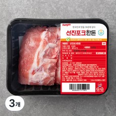 선진 포크 한돈 등갈비 구이용 (냉장), 500g, 3개