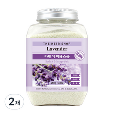더허브샵 미용소금 바디스크럽 라벤더향, 450g, 2개