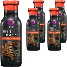 청정원 클래식 스테이크소스, 250g, 5개