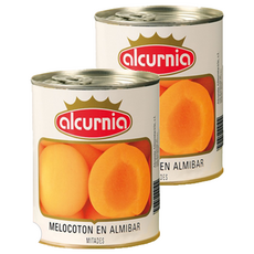 alcurnia 西班牙水蜜桃, 新鮮採收, 即開即食, 840g, 2罐