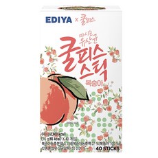EDIYA COFFEE Coolpis 桃子棒, 40入, 1個, 16g