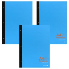 모닝글로리 5500 A4 3공 캠퍼스 유선 패드노트, 랜덤발송, 3개 랜덤발송, 3개