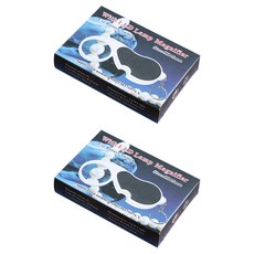 樹形 45 mm LED 鑰匙鏈放大鏡 4 倍放大, 單品, 2個