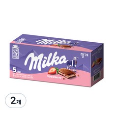 밀카 스트로베리 초콜릿, 500g, 2개