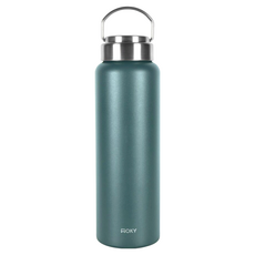 WOKY 沃廚 台灣公司貨 提手輕芯鈦瓷易潔層保溫瓶, 無際綠, 800ml, 1個