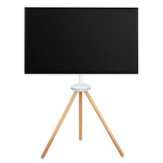 카멜마운트 이젤형 거실 TV 스탠드 FDSB65W, 화이트, 1개