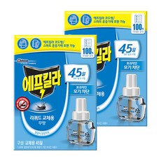 에프킬라 리퀴드 무향 리필 45일, 33ml, 2개