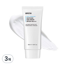 로벡틴 무기자차 아쿠아 수분 선크림 SPF50+ PA++++, 50ml, 3개