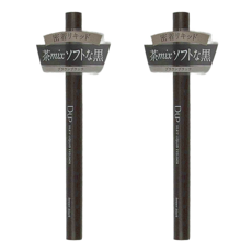 D-UP 極細絲滑防水眼線液筆，0.1mm極細，持久防水，含美容液成分, 深棕色, 2支