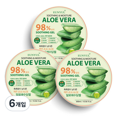 은율 알로에 수딩젤 98%, 300ml, 6개