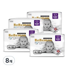 베베몬 에코네이버 밴드형 기저귀 유아용, 중형(M), 240매
