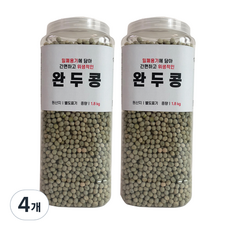 대한농산 통에담은 완두콩, 4개, 1.8kg