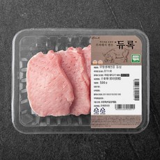 파머스팩 듀록 한돈 무항생제 인증 등심 돈까스용 (냉장), 500g, 1개