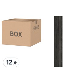 鴻民家飾 超耐磨免刷膠PVC自黏木紋地板貼 Set 12片, 6"x36"x1.5mm 台灣製, 152 x 914 x 1.5mm, 木紋