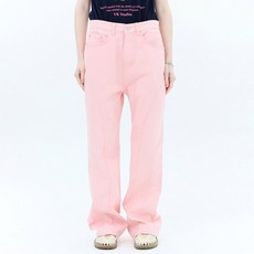 핑크데님팬츠