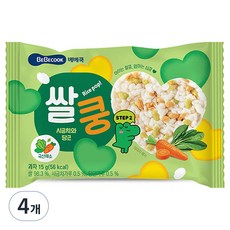 베베쿡 쌀쿵 시금치와 당근, 4개, 15g, 4개