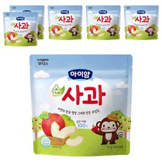아이얌 순사과 동결건조 과일칩, 15g, 6개