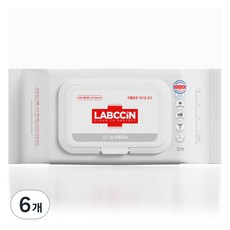 랩신 손소독티슈 캡형, 72매, 6개