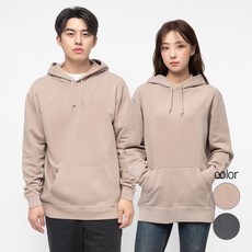 캐럿 남녀공용 릴렉스핏 가먼트다잉 후드 티셔츠