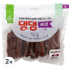 더내추럴 강아지 댕댕 간식 비프 슬라이스스틱, 비프 슬라이스 스틱, 600g, 2개