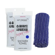 아이센 슈퍼하드 샤워타올 29000 PLUS, 블루, 1개입, 2개