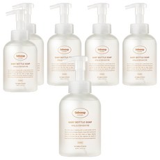 베베숲 유아용 홈 거품형 젖병 세정제 무향, 500ml, 6개
