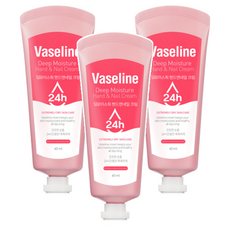 시투와이 바세린 24h 딥 모이스춰 핸드 앤 네일 크림, 60ml, 3개