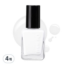 오즈네일 샤인 무드 네일 컬러 매니큐어, 18.퓨어화이트, 8ml, 4개