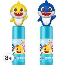 아텍스 핑크퐁 아기상어 립케어 3.8g, 딸기향, 8개