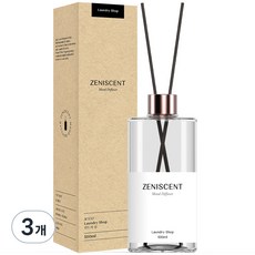 제니센트 무드 대용량 디퓨저 실내방향제, 런드리 샵, 500ml, 3개
