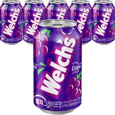 웰치스 포도, 355ml, 6개 - 처치스