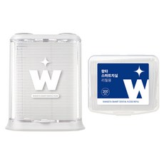 Wangta 自動彈出牙線盒 100入+牙線棒補充包 200入, 300支, 1組