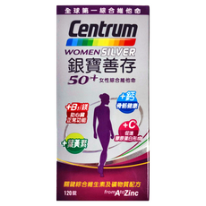 善存 銀寶善存50+ 女性綜合維他命, 含維生素B1/鎂助心臟正常功能，鈣質維護骨骼健康，維生素C促進膠原蛋白形成，120錠, 120顆, 1罐