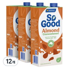 So Good 無糖杏仁奶, 1L, 12個