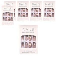Paula's Nail 寶拉美甲 星月蝴蝶寶石美甲貼片 Set, 24片 DIY 自然舒適美甲, 6組, AP69220