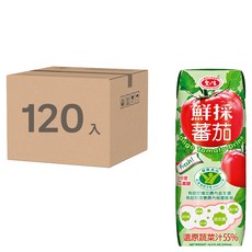 愛之味 鮮採蕃茄汁 OLIGO腸道保健 利樂包, 250ml, 120入