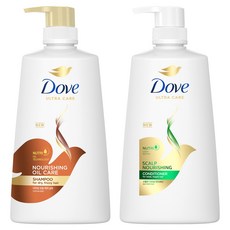 도브 너리싱 오일 케어 샴푸 680ml + 스칼프너리싱 컨디셔너 660ml, 1개 1세트