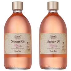 SABON 國際航空版 玫瑰茶語 沐浴油, 500ml, 2瓶