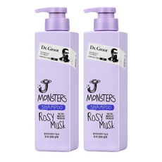 닥터그루트 제이 몬스터즈 두피 정화 기능성샴푸 로지 머스크향, 400g, 2개 400ml, 2개