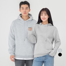 캐럿 무지 기모 후드 티셔츠