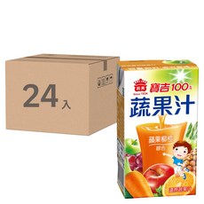 義美 寶吉 蔬果汁 蘋果柳橙, 125ml, 24入