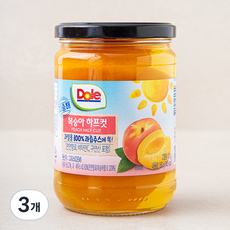 돌 지중해 복숭아 하프컷, 550g, 3개